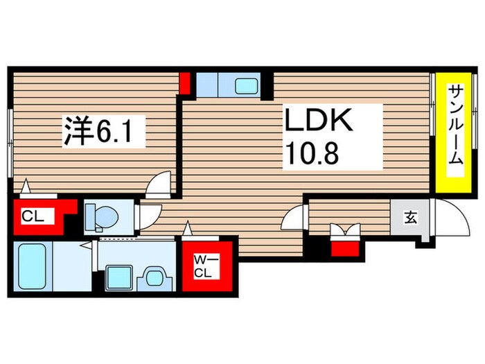 間取り図 ソレイユ.F