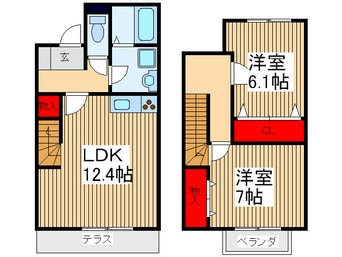 間取図 アスピリア　アラモ－ド