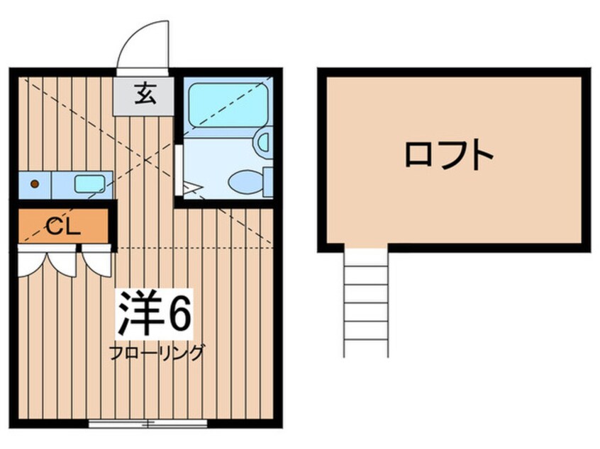 間取図 ハ－ミットクラブハウス鶴ヶ峰Ａ