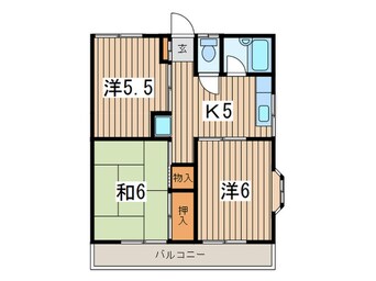 間取図 ドエル籾山Ⅰ