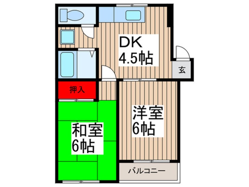 間取図 ウエストタウンハイツ