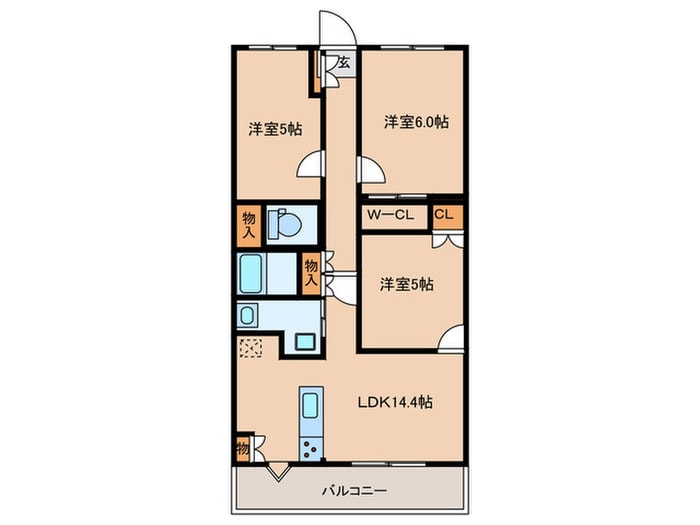 間取り図 KDXレジデンス武蔵境Ⅱ