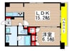 エリュ－デイ船橋本町 1LDKの間取り