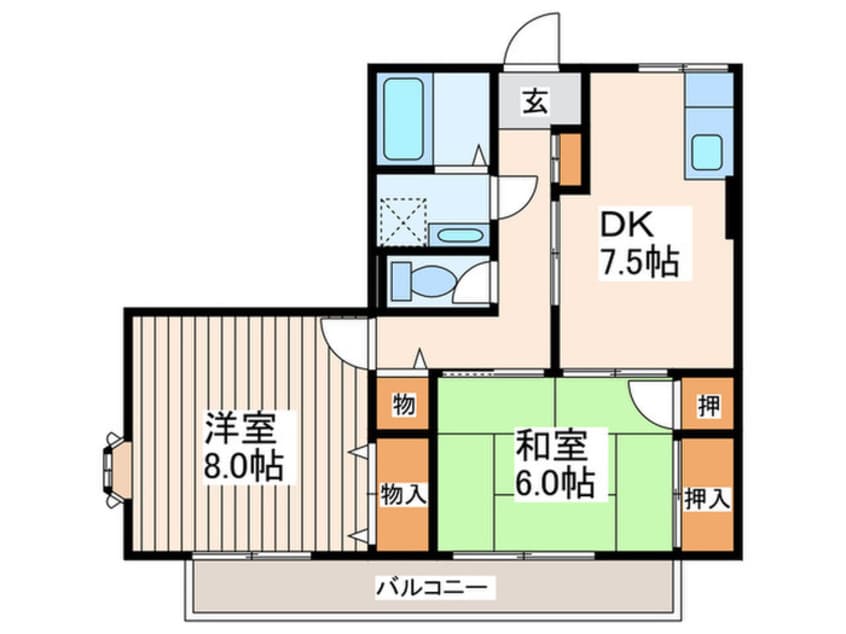 間取図 メゾンエスポワ－ル