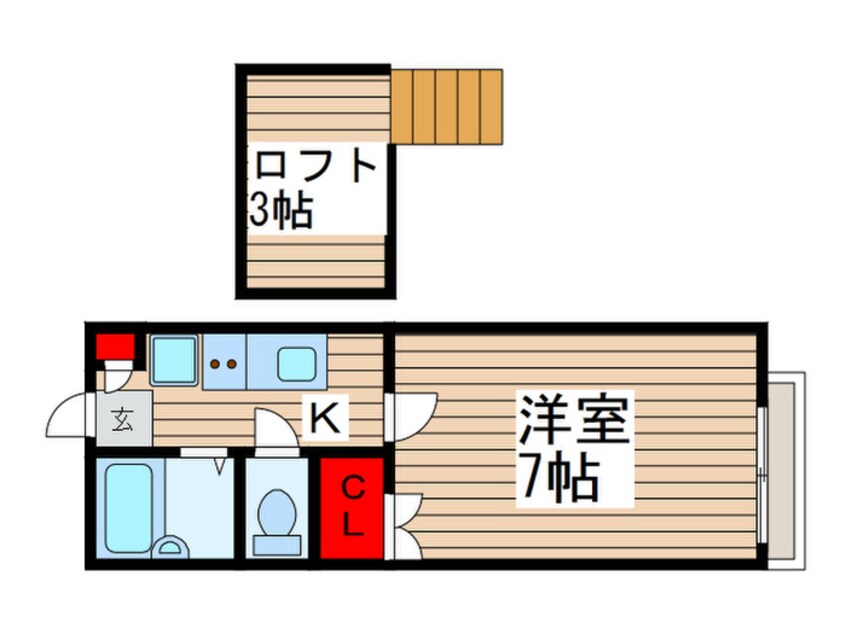 間取図 シャイングリーンＡ