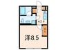 ＰＡＳＥＯ武蔵小山Ⅲ 1Kの間取り