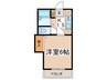 ブリュ－ジュ鷹の台 1Kの間取り