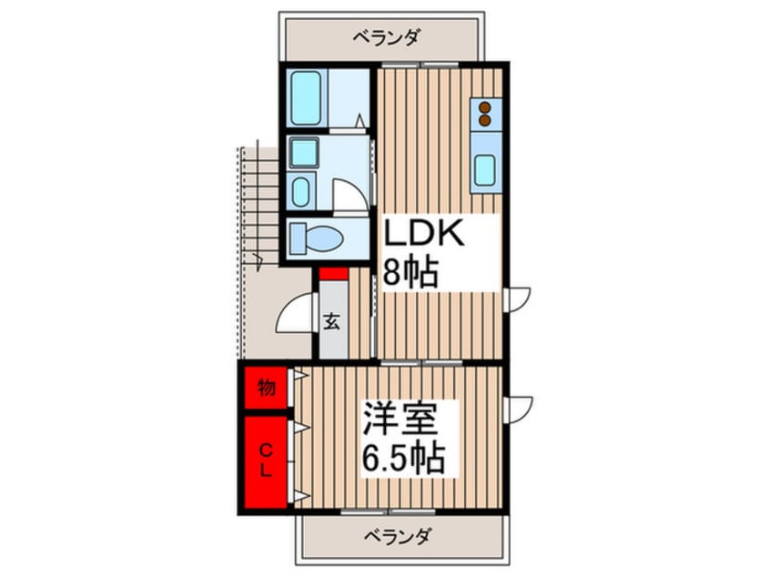 間取図 ラ・クール大和田