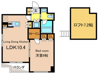 間取図 ベルファ－ス目黒