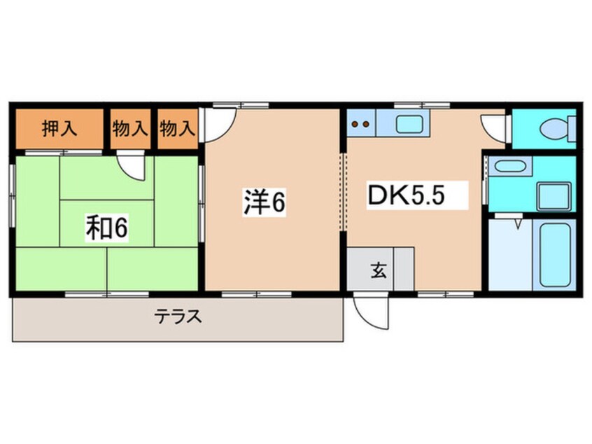 間取図 フローラ大久保