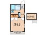吉田ハイツ 1Kの間取り