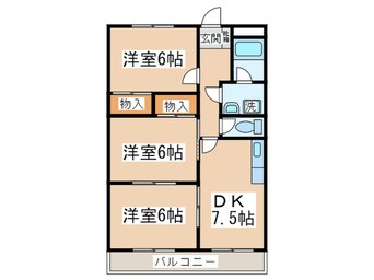 間取図 サザンフィ－ルド