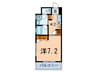 ム－ンヒルズ弐番館（２－６Ｆ） 1Kの間取り