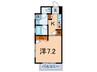 ム－ンヒルズ弐番館（２－６Ｆ） 1Kの間取り