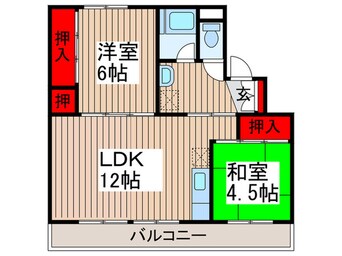 間取図 ビレッジハウス上尾向原3号棟