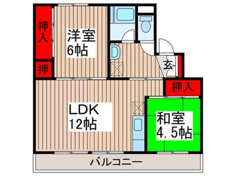 間取図 ビレッジハウス上尾向原3号棟