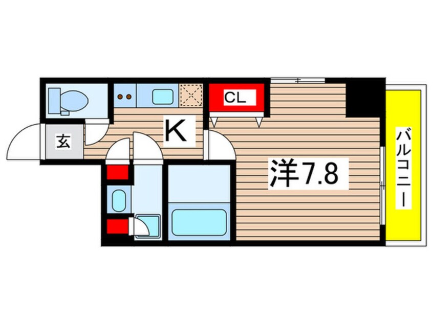 間取図 LUMEED CUBE菊川PREMIUM(303)