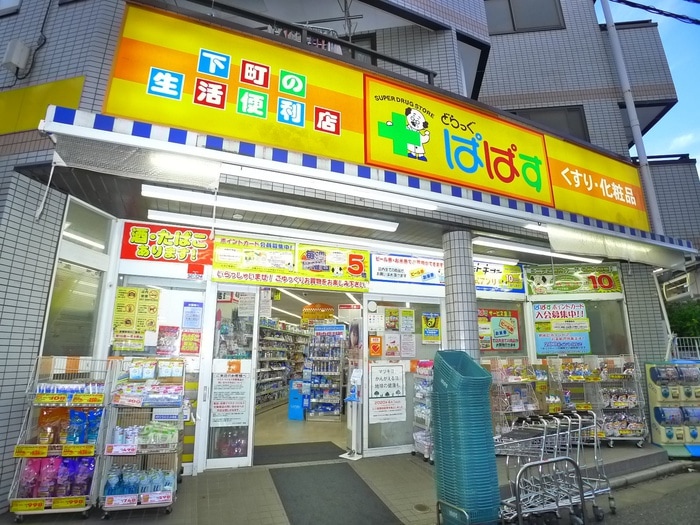 どらっぐぱぱす(ドラッグストア)まで566m ベルサイオンⅡ