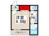 MELDIA竹ノ塚Ⅱ 1Kの間取り