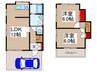古民家ビンテージ戸建て高野台 2LDKの間取り
