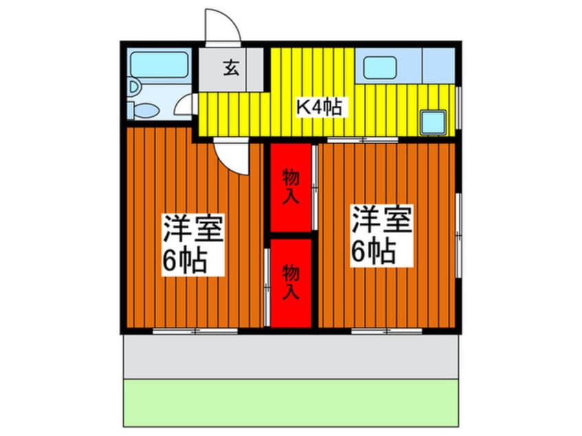 間取図 第一ハイツ池田