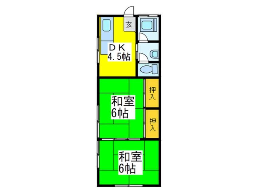 間取図 ｺｰﾎﾟ浅香