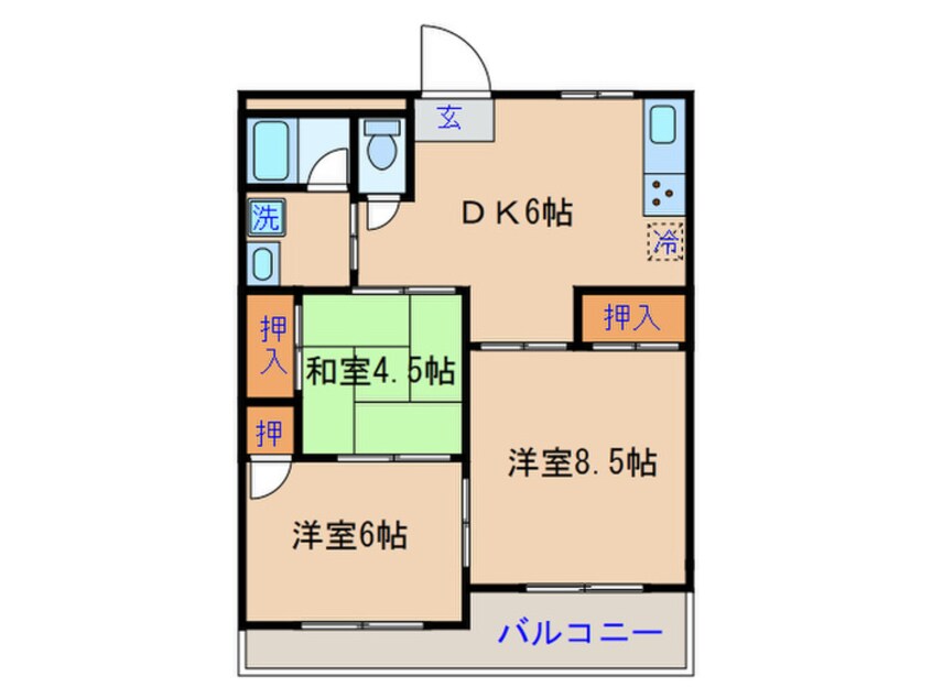 間取図 コ－ポカトレア