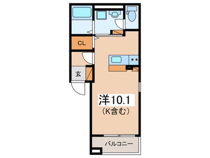間取図 ミニオン　パーク　リア