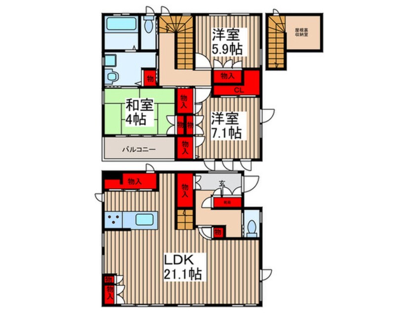 間取図 上木崎8丁目戸建