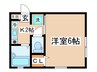 グリ－ンハウス宮坂（１０１） 1Kの間取り