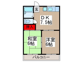 間取図 白樺ハイツ