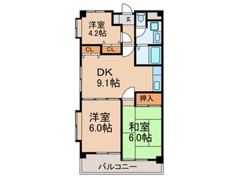 間取図 学園サンパール