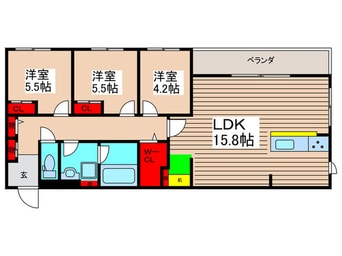 間取図 仮）妙典４丁目新築計画