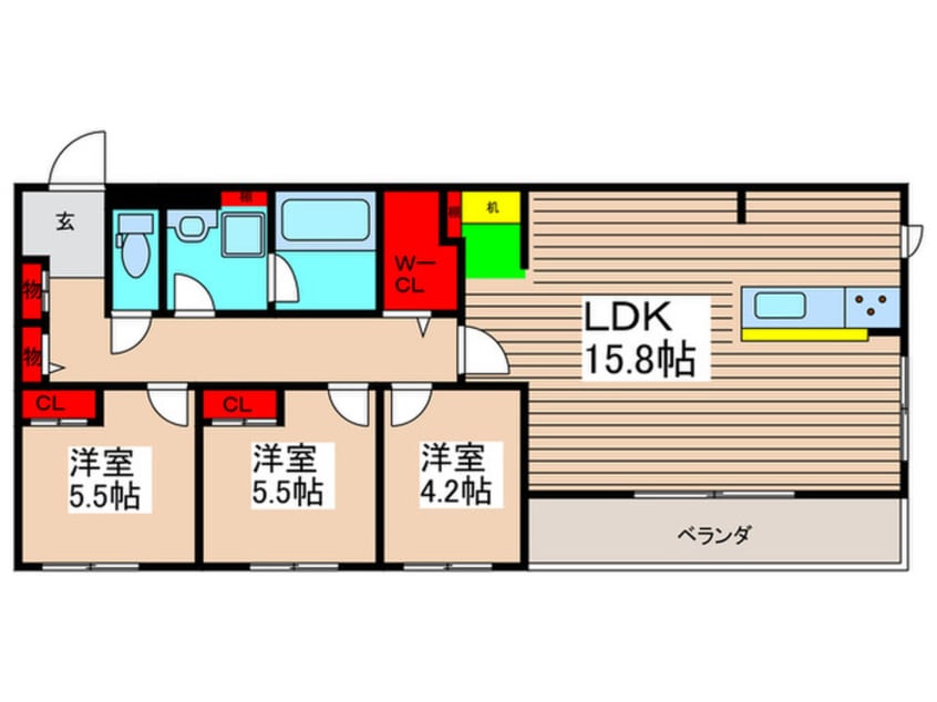 間取図 仮）妙典４丁目新築計画