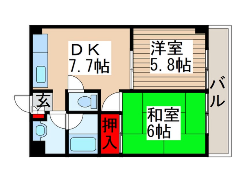 間取図 パレ綾瀬