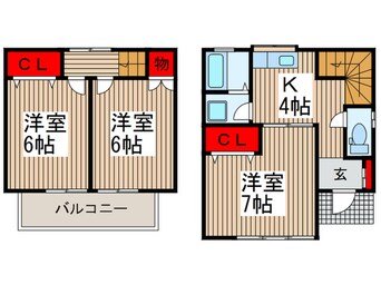 間取図 四谷貸家・Ｃ