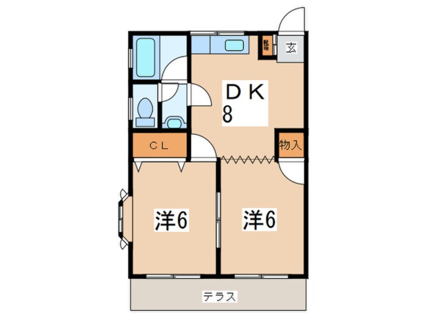 間取図 第２秋山ハイツ