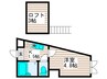 WITH PLACE 西新井本町北 1Kの間取り