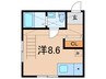 シエルブルー 1Rの間取り