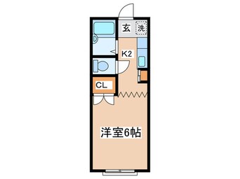 間取図 第二洗馬川荘