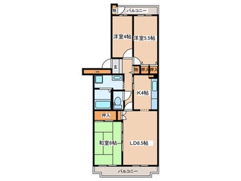 間取図 コーポレート相模原富士見