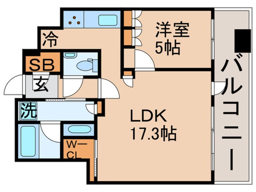 間取図 CAPITAL GATE PLACE(807)