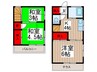 榎本方テラスハウス２ 3Kの間取り