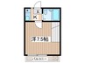 アミュ－ズ山城 1Kの間取り