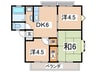 ファミール森崎Ｂ 3DKの間取り