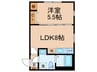 レオーネ早稲田 1LDKの間取り