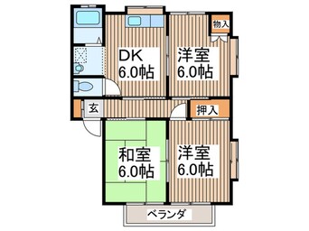 間取図 ウイングつきみ野A棟