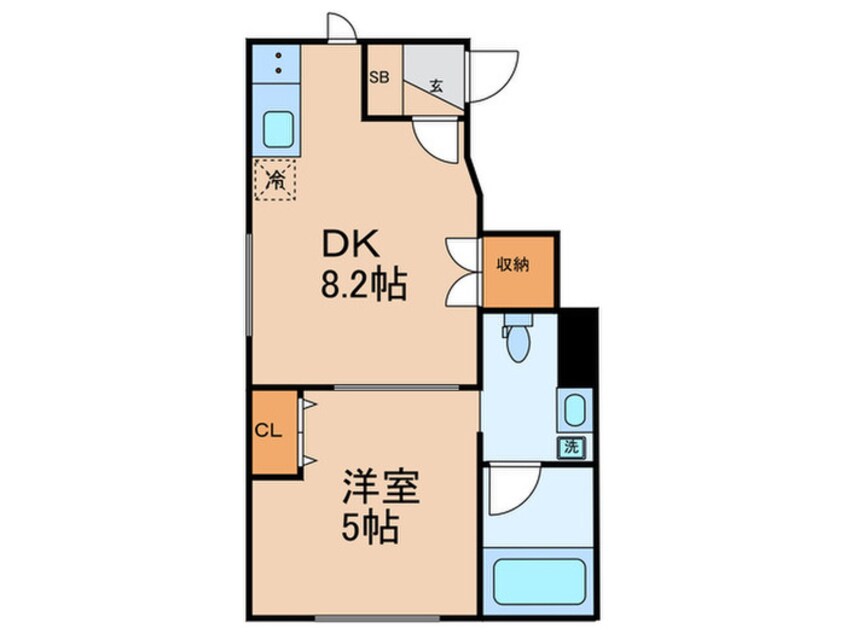 間取図 ゼニーヴ三宿