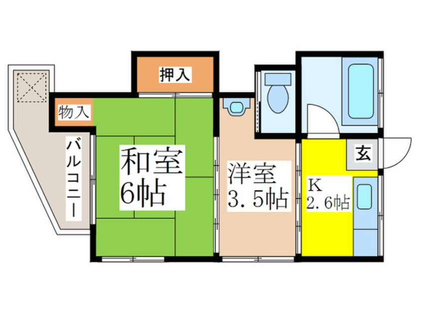 間取図 大和荘