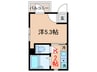 リーヴェルGino元住吉 1Kの間取り